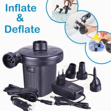 Electric Air Pump Inflator For Inflatable Air Bed Toy Boat Mattress Pool NEW