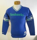 NWT Mitchell & Ness Seattle Seahawks Boys 1983 L/S Throwback Pullover Youth XL