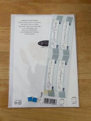 WORDS N WISHES PERSONALISED CARD - SILVER, PEARL, DIAMOND, GOLDEN WEDDING ANNIV - Picture 5 of 13