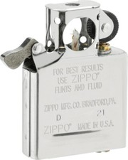 ZIPPO PFEIFEN EINSATZ - Benzin Einsatz - Chrom poliert - NEU & ovp - 010457