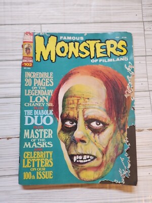 FAMOUS MONSTERS OF FILMLAND #102 - Oct. 1973 - CHANEY COVER