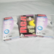 3 BLANK VHS TAPES 1 @ T-160 &amp; 2 @ T-120 MINUTES SEALED MEDIA