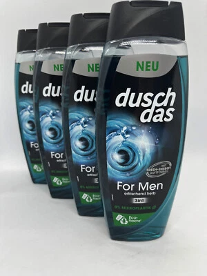 (8,88€/1 Liter) Duschdas Dusch das For Men 4 x 450 ml Shampoo & Duschgel 3-In-1