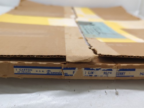 14 coniglietti pasquali vintage Dennison 16" fustellati rari scatola quasi nuovi vecchio stock LEGGI DESC - Foto 11 di 24