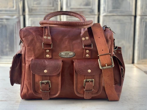 13 Inch Women Extra Large Leather Shoulder Bag Purse Handbag Crossbody Satchel