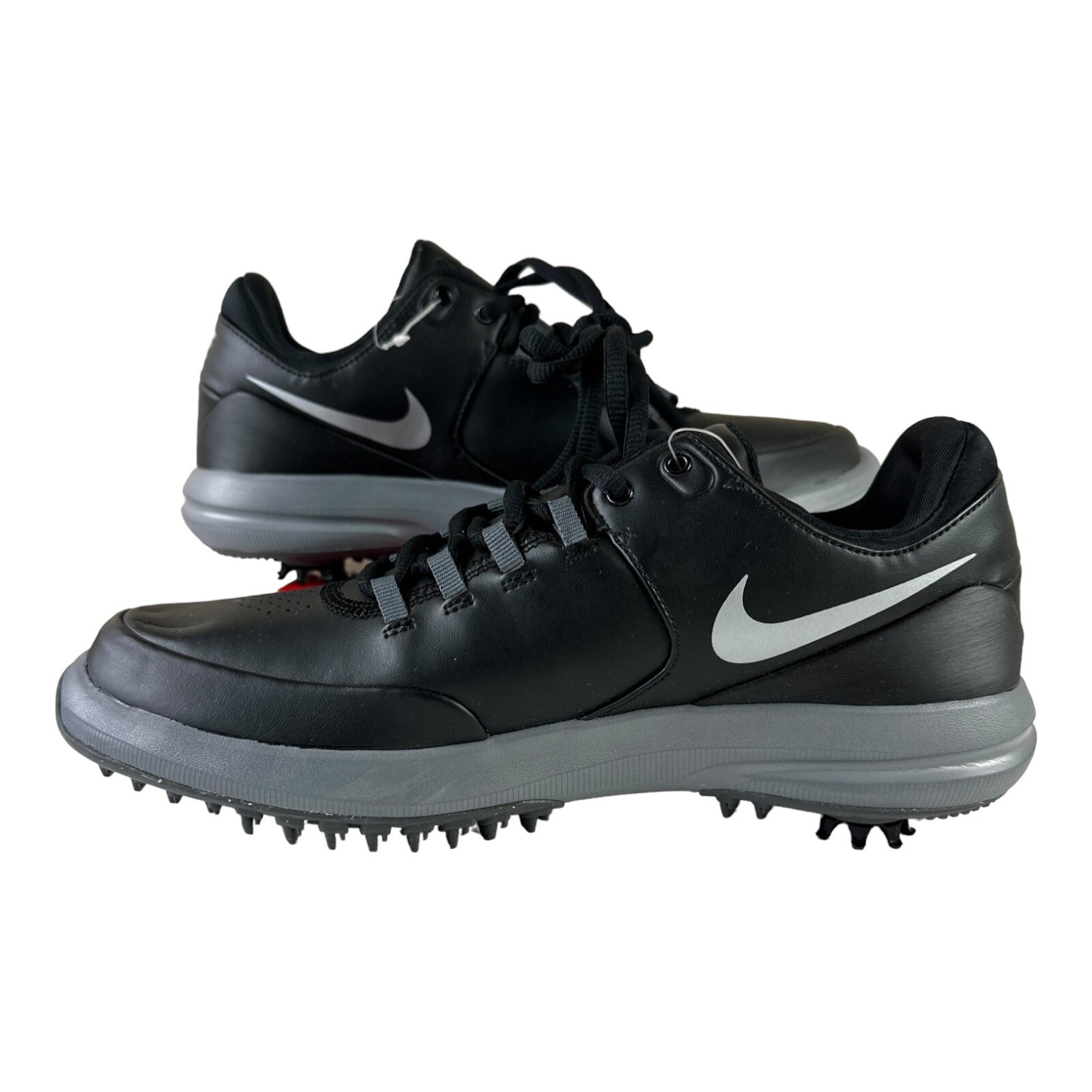 Mens 8 Us Black-silver