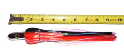 Fishing Lure Ilander Style 9'' Trolling Tuna Wahoo Marlin Mahi Iland Red Black