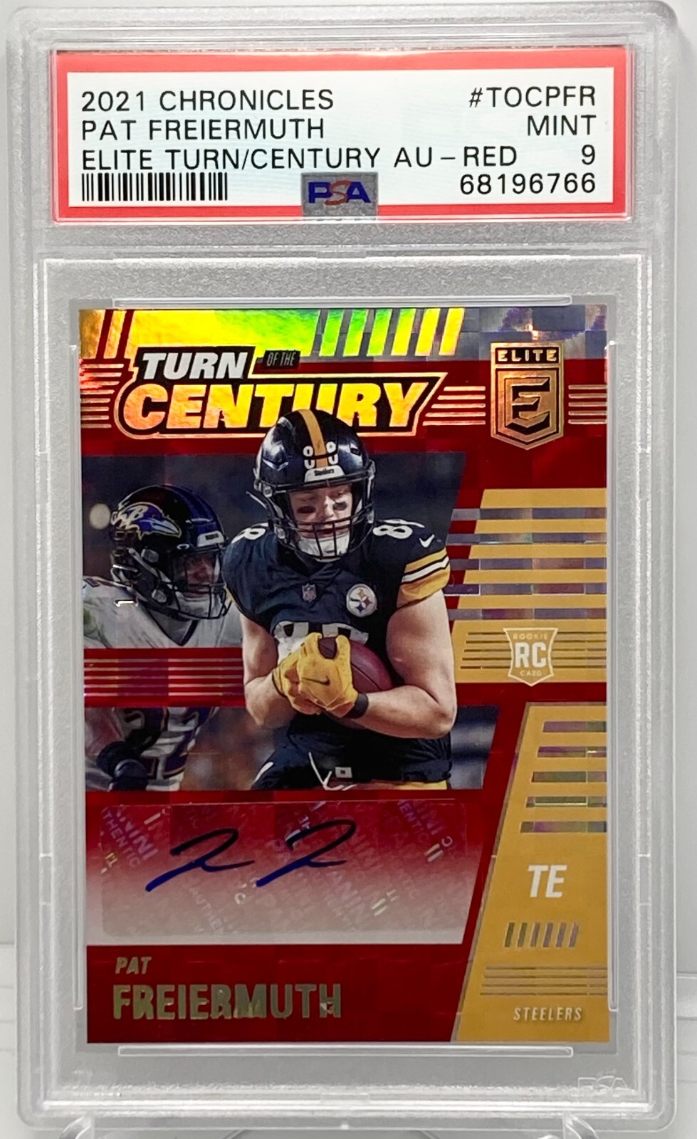 Pat Freiermuth Panini Chronicles Elite Turn of the Century Autographs #TOCPFR Red