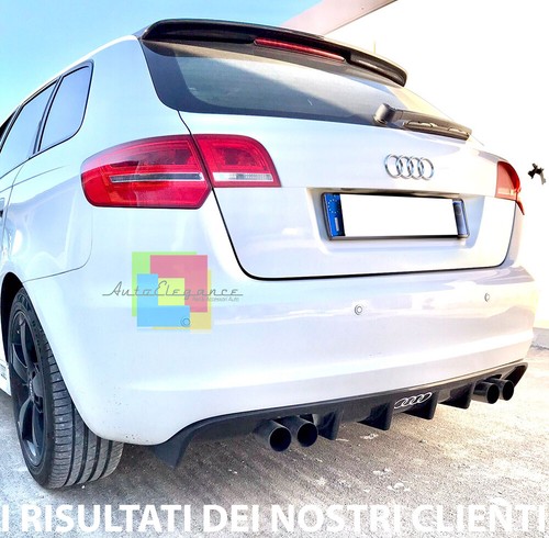 AUDI A3 2005-2012 8P SPORTBACK 5 PORTE SPOILER POSTERIORE SUL TETTO SLINE S3 .- - Imagen 8 de 13