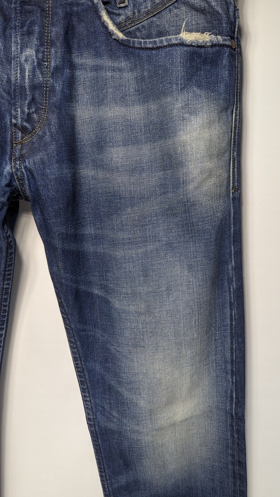 Diesel Industry Button Fly Men's Blue Jeans Size 33 RN 93243 CA 25594 EUC image 2