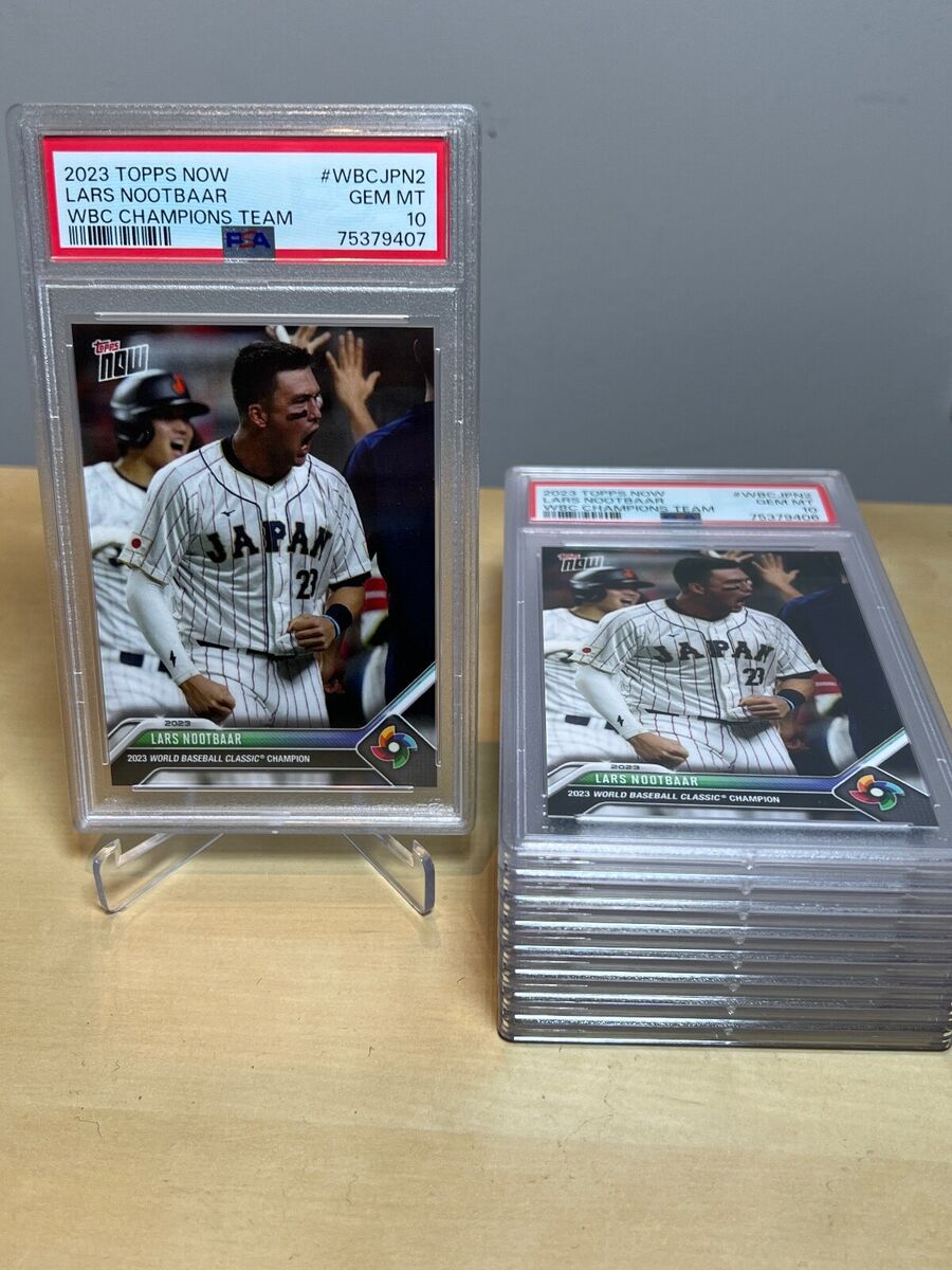 LARS NOOTBAAR * PSA 10 * 2023 TOPPS NOW WBC CHAMPIONS JAPAN LARS NOOTBAAR * PSA 10 * 2023 TOPPS NOW WBC CHAMPIONS JAPAN