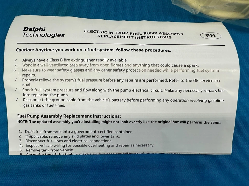 Модуль топливного насоса в сборе электрический в баке Delphi FG1544 для Acura TLX 19-20 годов выпуска - Изображение 3 из 4