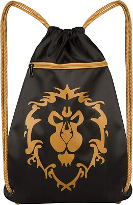 JINX World of Warcraft Alliance Loot Bag, 14x19'', Drawstring Cinch Backpack