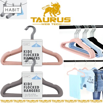 Baby Kleinkind Kinder Kids Samt Kleiderbügel Mantel Hose Platzsparer Slim