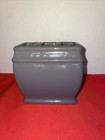 Beautiful Gray Ceramic Toothbrush Holder Container- Estate Find