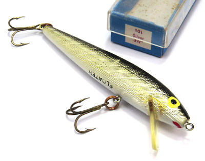 Lot De 3 Leurres Vintage REBEL Amazing Minnow F-101 Argent, Boîte D'origine Crankbait USA 1970