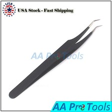 Professional Eyebrow Tweezers Curved Point Plucker Hair Remover Tweezerette