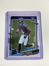 2023 Panini Donruss Optic Zay Flowers #210 Rated Rookie Base Set Ravens NFL Card