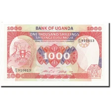 [#165786] Banknote, Uganda, 1000 Shillings, 1986, KM:26, UNC(65-70)