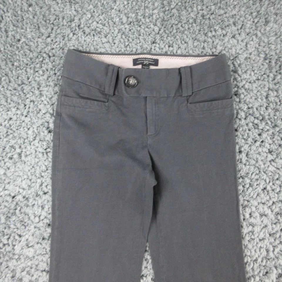 Banana Republic Pants Womens 4 Gray Silk Stretch Martin Fit Flare 28x29* ' - Image 2 of 4
