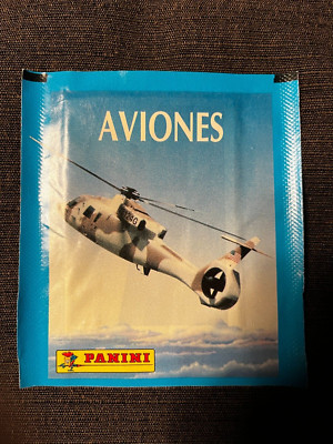 6 POCHETTES PACKETS TUTEN  PANINI LES AVIONS AVIONES PLANES 1993 6 VERSIONS