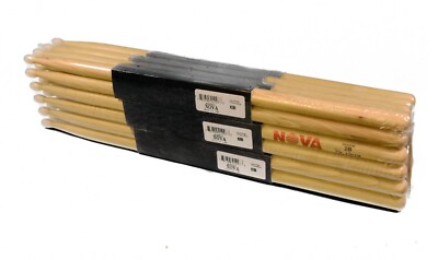 12-Pair BRICK VIC FIRTH  Nova 2B Nylon Tip DRUM STICKS N2BN Hickory Bulk