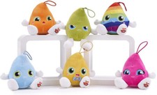 NEW 6 INCH SWIZZELS PLUSH RAINBOW DROPS TROPICAL FRUIT SCENTED SOFT TOY BAGCLIP