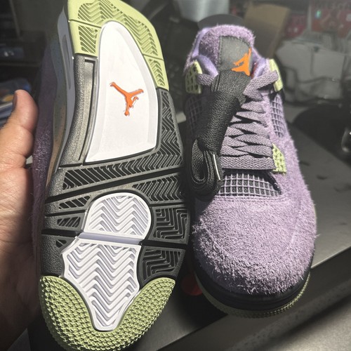Air Jordan 4 Retro Canyon Purple New Womens Sz 11 OG box π₯π₯π₯π₯ - Picture 5 of 7