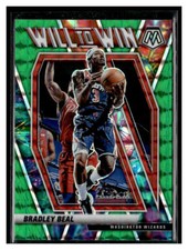 2020-21 Panini Mosaic #5 Bradley Beal Will To Win Green prizm Wizards