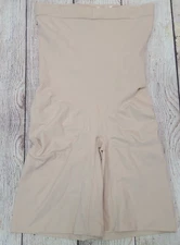 Spanx High Waisted Shorts Shapewear Women's Size XL Nude Beige Mid Thigh Stretch