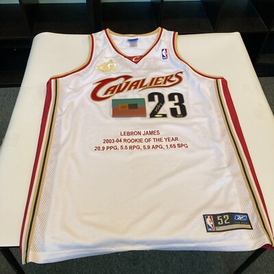 Lebron James 2003 Rookie Of The Year Signed Cleveland