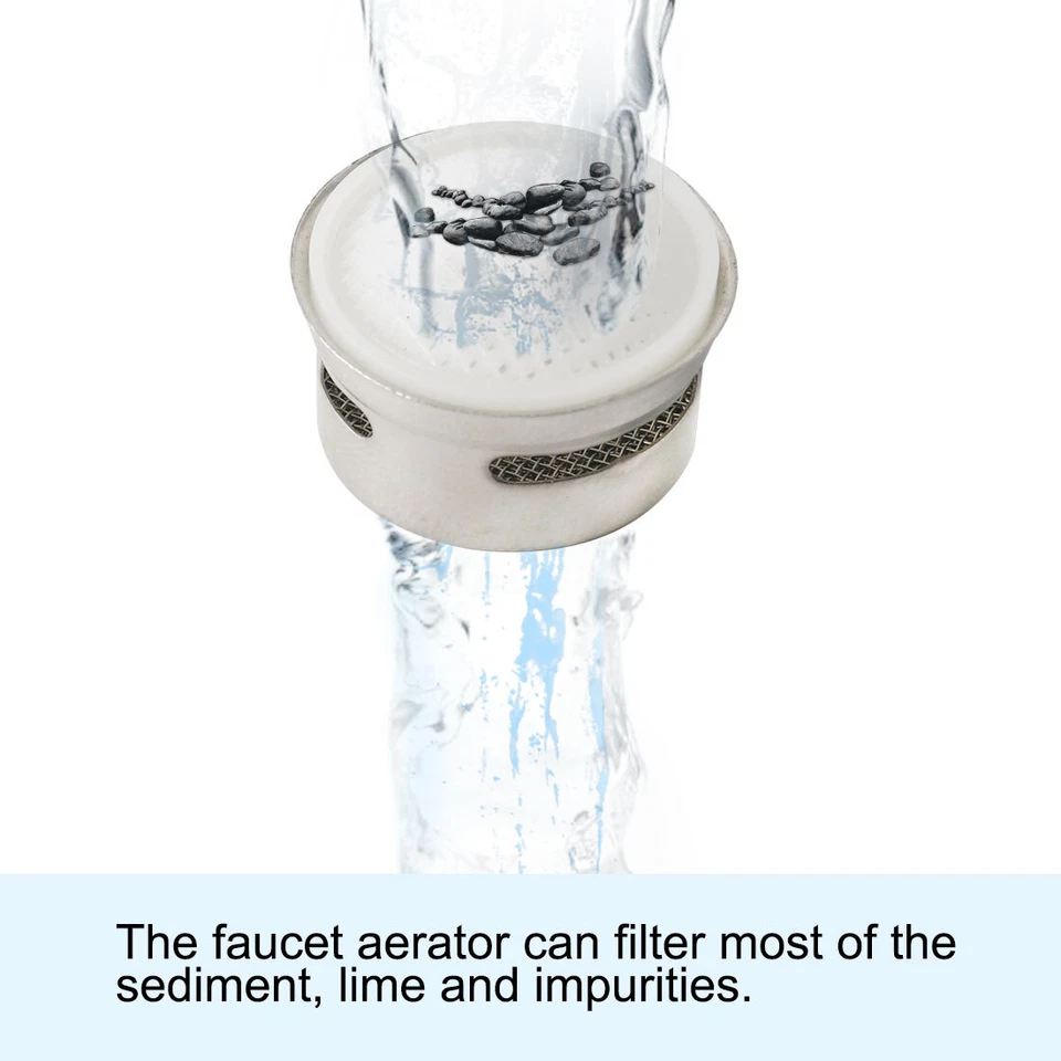 Wasserhahn Belüfter Wasserfilter Adapter Durchflussbegrenzer Einsatz 17mm 3Stück - Bild 4 von 4