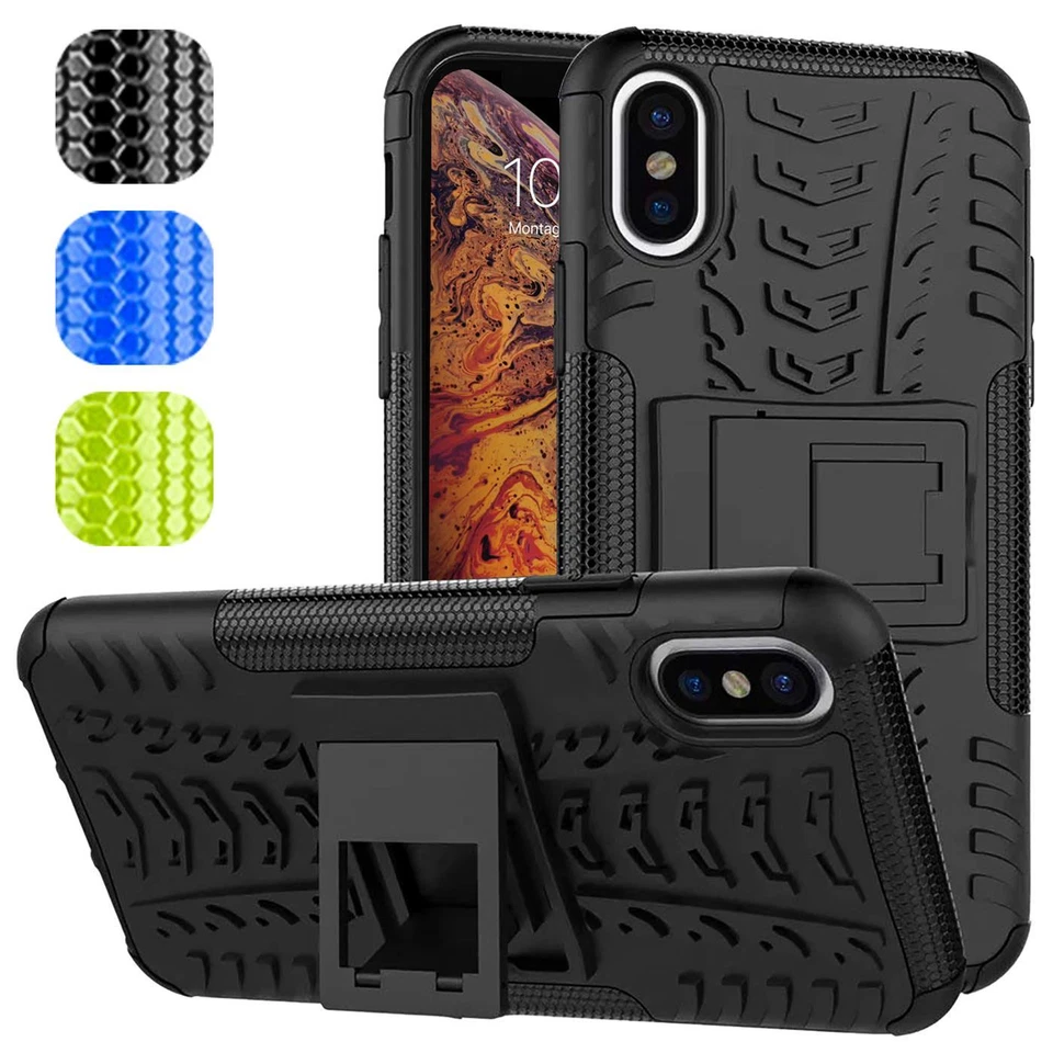 Robuste Schutzhülle für iPhone 6 7 8 Plus SE X Xs Max Xr Hülle Case Cover Tasche - Bild 1 von 4