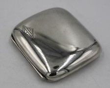 Antique William B. Kerr Sterling Silver Cigarette Case w/ Art Deco 