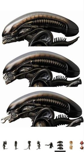 Medicom Toy MAFEX n.084 Alien Xenomorph Action Figure GIAPPONE UFFICIALE Nuovo - Foto 2 di 4