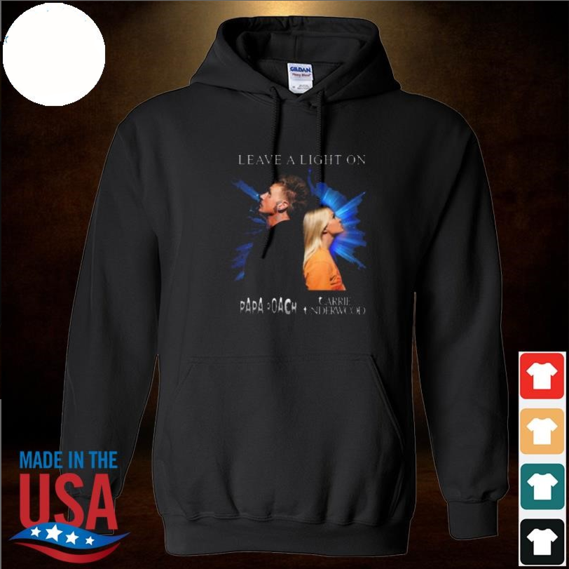 Papa Roach & Carrie Underwood Leave A Light On 988 Hoodie, gift for fans