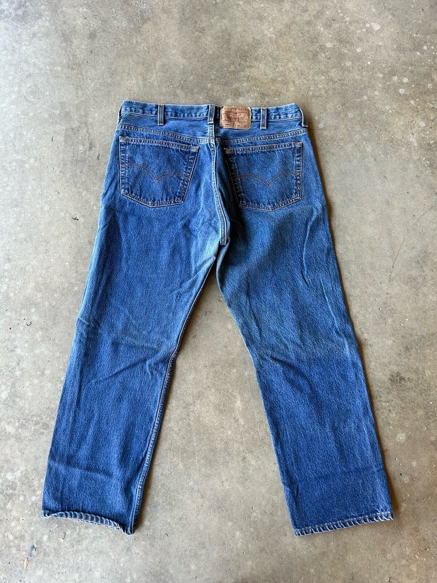 Vintage Levis 501xx Made In USA 38x28 Denim Jeans 90s Button