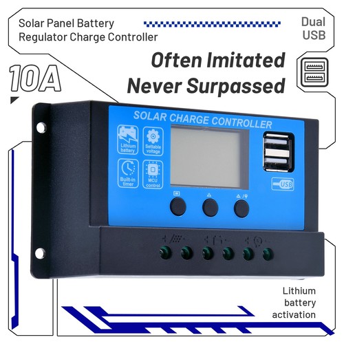 12V/24V Solar Panel Battery Regulator Charge Controller 10A PWM LCD USB - Picture 24 of 24