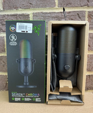 Razer Seiren V3 Chroma RGB USB Microphone Black Tap-to-Mute Sensor Condenser Mic
