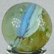 Vintage Imported Hybrid Cat's Eye Marble .63 Inches Near-Mint Condition