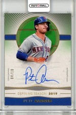 2021 Topps Definitive Pete Alonso Defining Seasons Auto /10 Mets