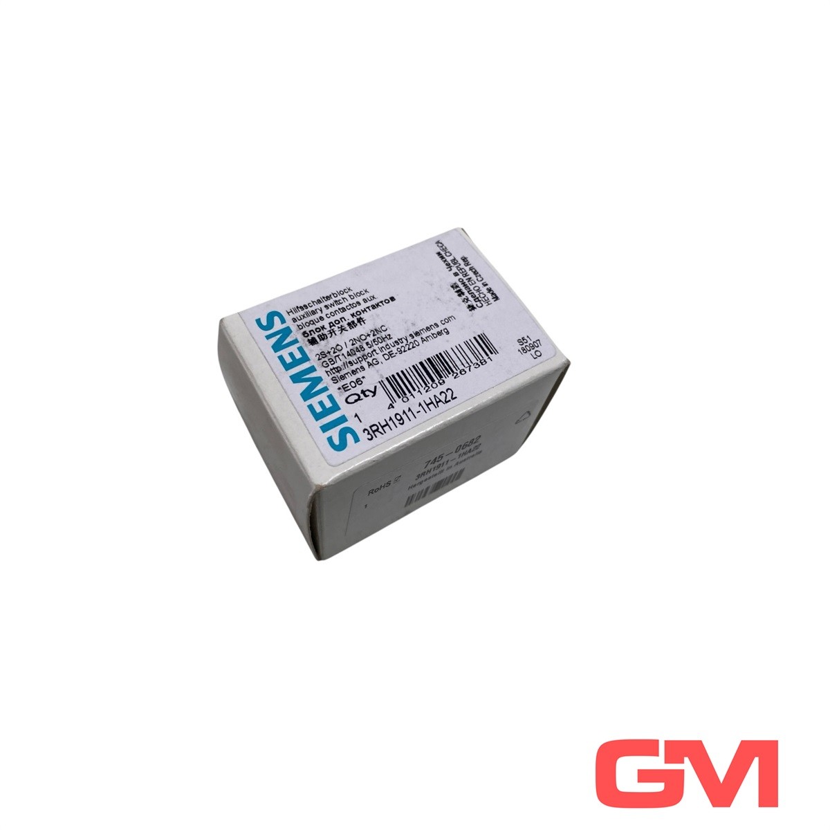 Siemens Auxiliary Switch Block 3RH1911-1HA22 2NO+2NC