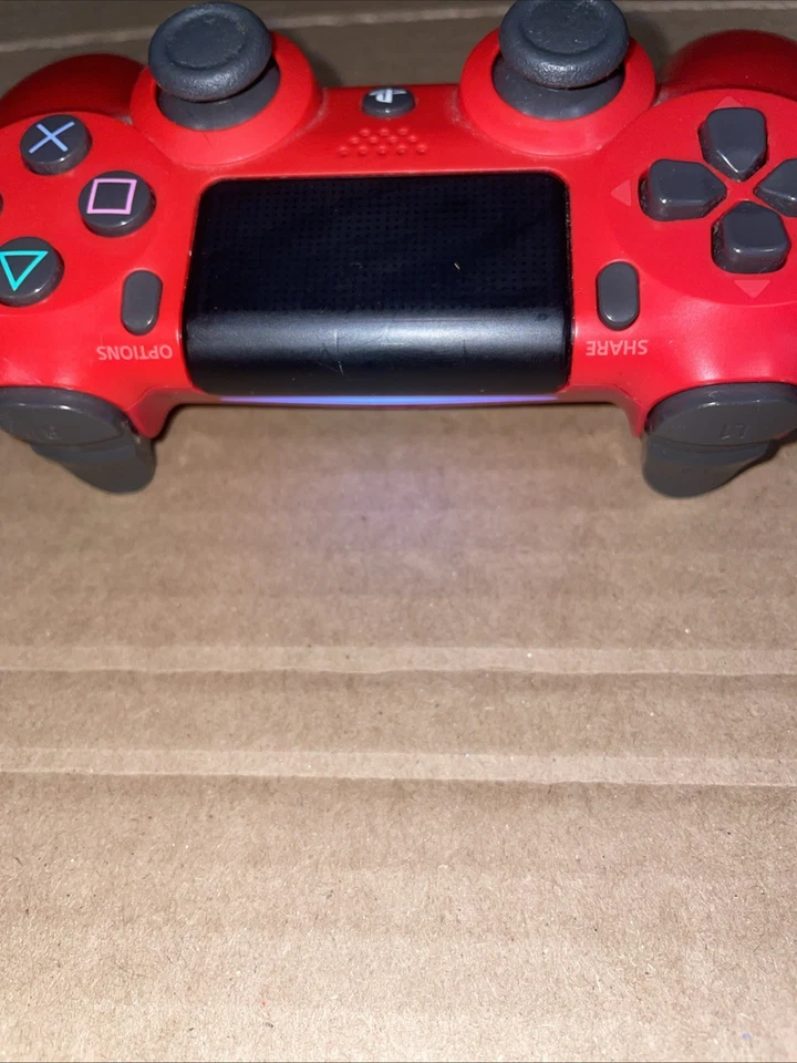 Red Sony PlayStation 4 DualShock Wireless Controller CUH-ZCT2U Tested! - Image 4 of 4