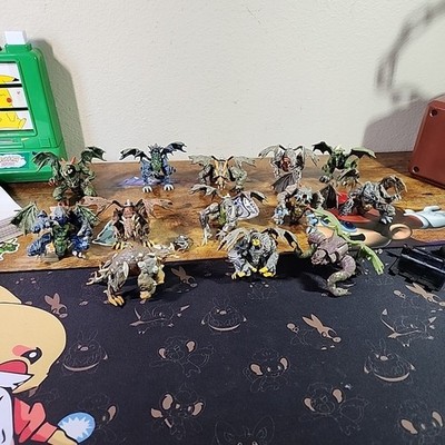 Vtg Mega Bloks Plasma Dragons Action Figures Retired Lot Of 13 - (Description)