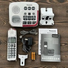 Panasonic KX-TGM420W White Amplified Cordless Phone Answering System KX-TGM420