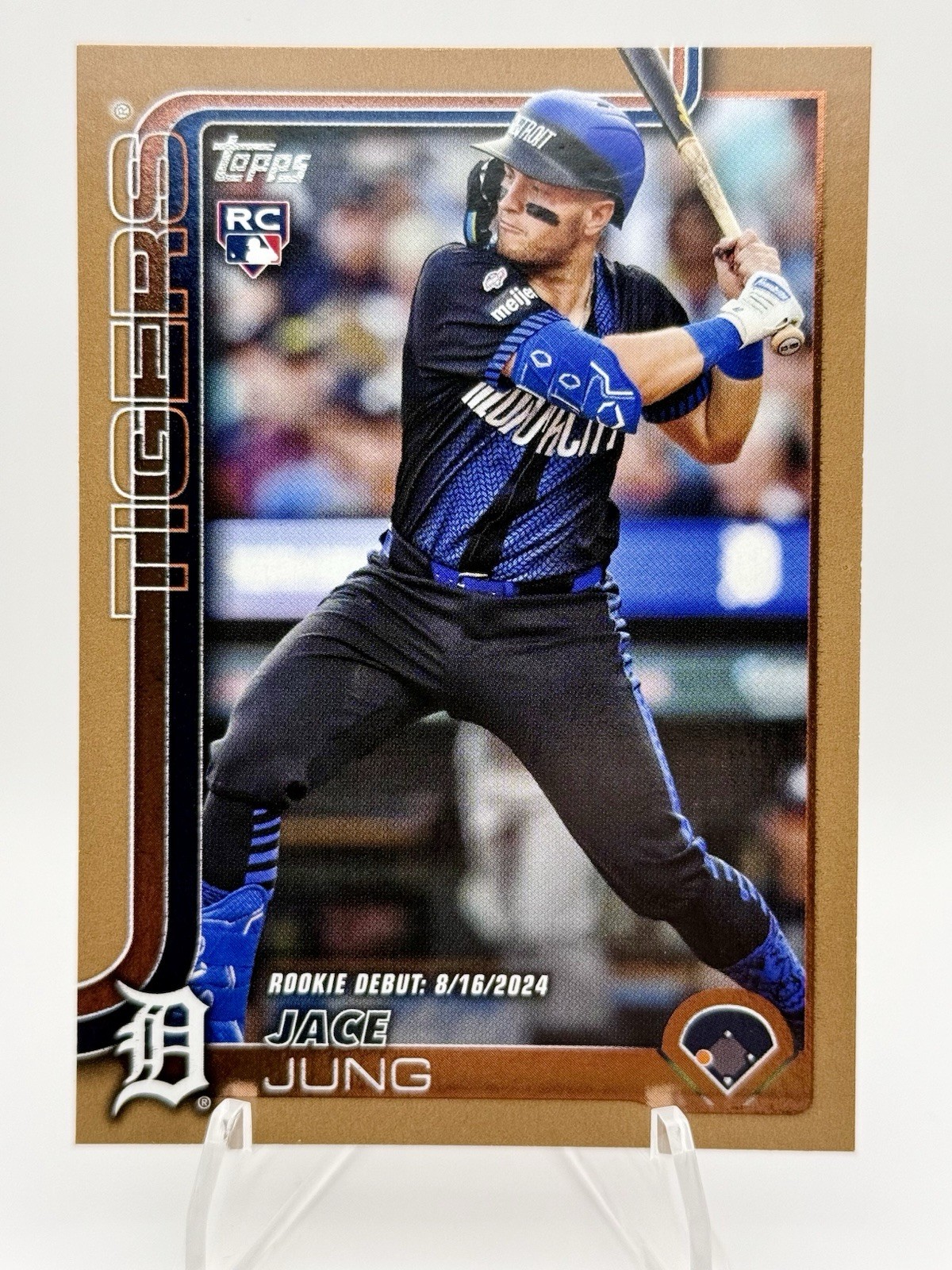 2025 Topps Update Jace Jung US93 Rookie Debut Gold Parallel /2025 Tigers