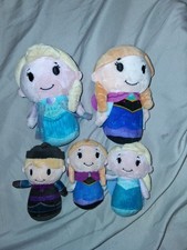 Hallmark Itty Bittys Bitties Disney Frozen II 2 Lot 3 Plush Olaf, Elsa, and Anna