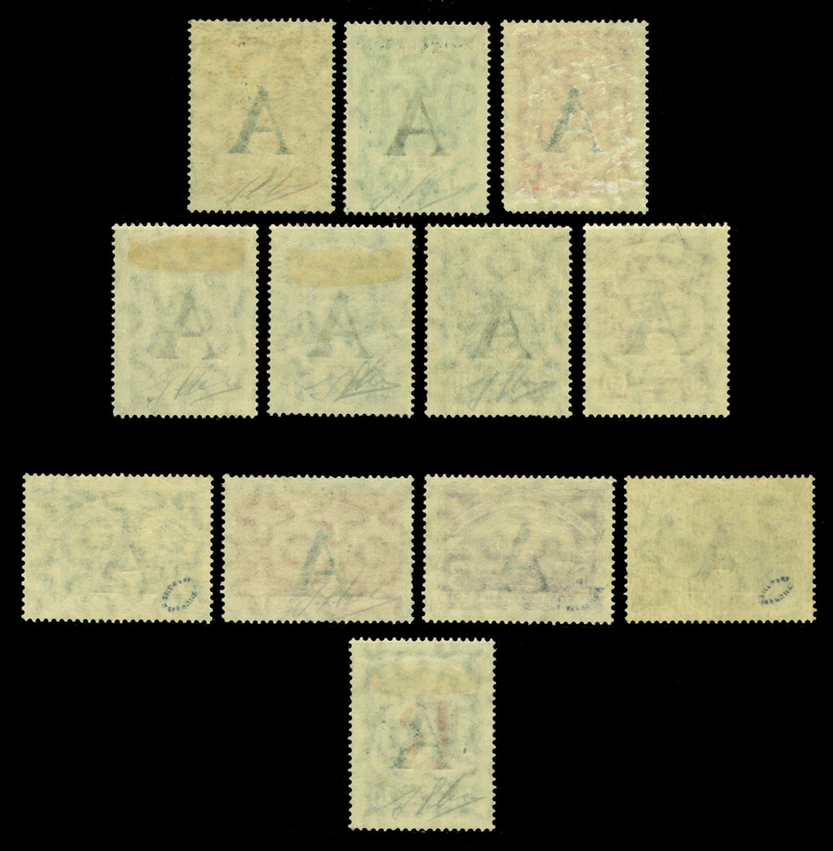 COLOMBIA 1923 AIRMAIL SCADTA Germany "A" ovpt set Sc# CLA23-CLA33 +CFLA2 mint MH - Image 2 of 2