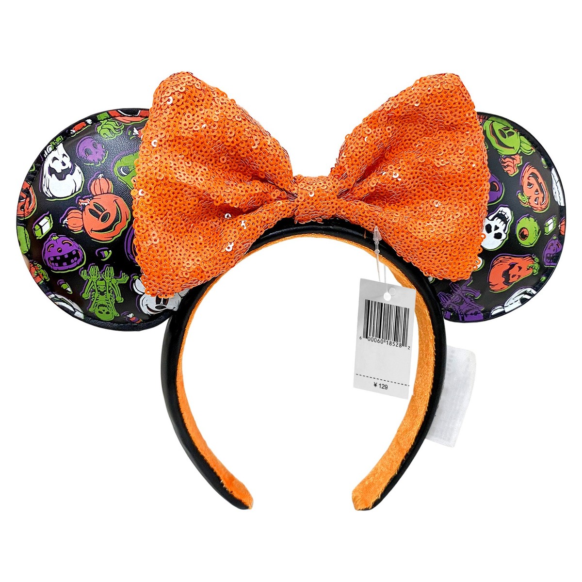 Disney Parks Halloween Pumpkins Minnie Ears with Orange 