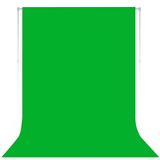 Green Screen Backdrop, 5x7 FT, Polyester, Chromakey Photography Background